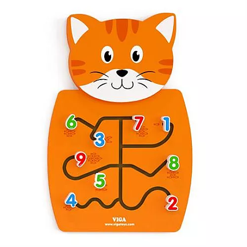 Развивающий бизиборд Котик от Viga Toys Развивающий бизиборд Котик от Viga Toys