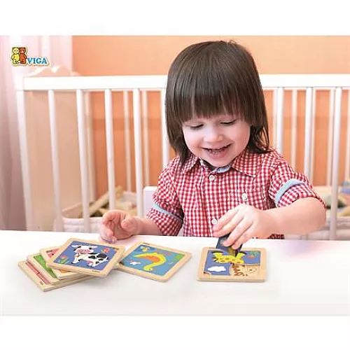 Развивающий мини пазл Крабик от Viga Toys Развивающий мини пазл Крабик от Viga Toys