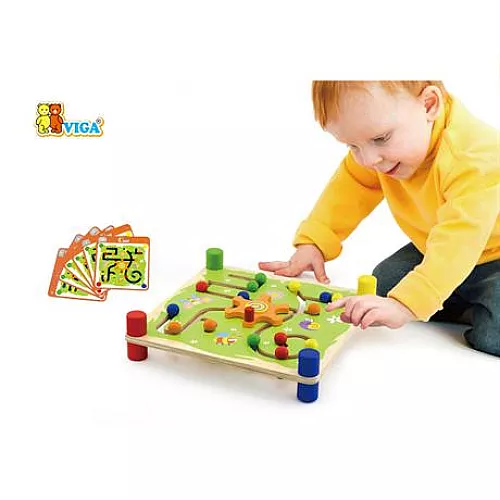Розвиваюча іграшка Лабіринт з кульками від Viga Toys Розвиваюча іграшка Лабіринт з кульками від Viga Toys