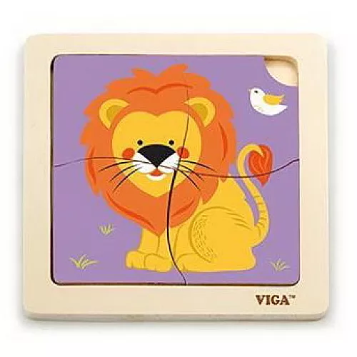 Развивающий мини пазл Лев от Viga Toys Развивающий мини пазл Лев от Viga Toys