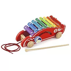 Розвиваюча іграшка каталка ксилофон Машинка від Viga Toys