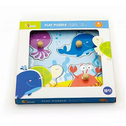 Развивающий пазл Морские обитатели от Viga Toys Развивающий пазл Морские обитатели от Viga Toys