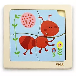 Розвиваючий міні пазл Муравей від Viga Toys
