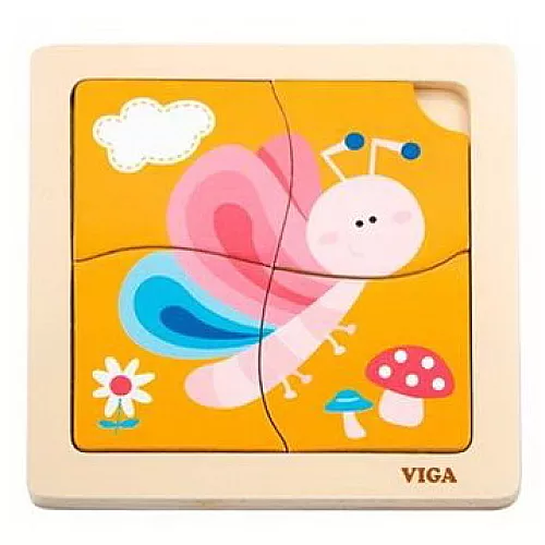 Развивающий пазл Бабочка от Viga Toys Развивающий пазл Бабочка от Viga Toys