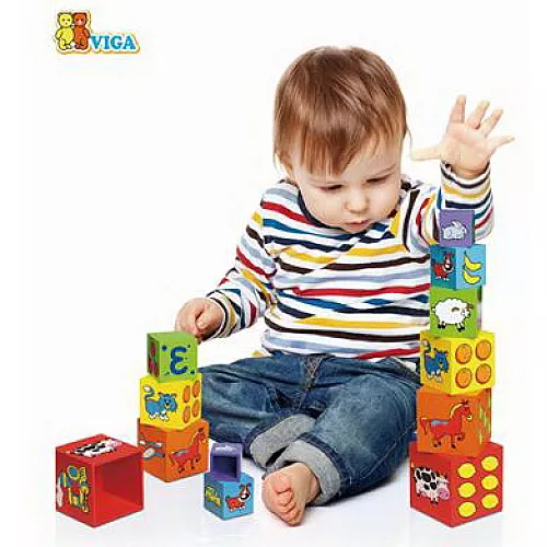 Розвиваючий набір кубиків Пірамідка від Viga Toys