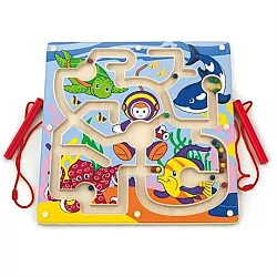 Розвиваючий магнітний лабіринт Підводний світ від Viga Toys