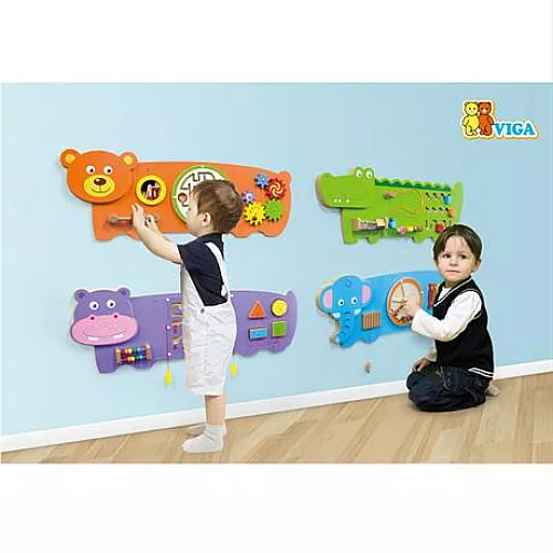Розвиваючий бізіборд Слоник від Viga Toys Розвиваючий бізіборд Слоник від Viga Toys
