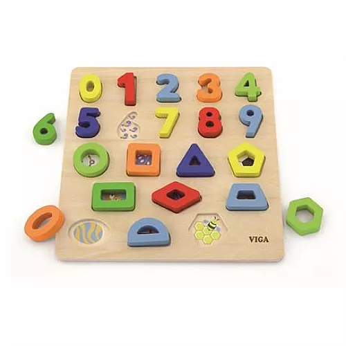 Навчальний набір Форми і цифри від Viga Toys Навчальний набір Форми і цифри від Viga Toys