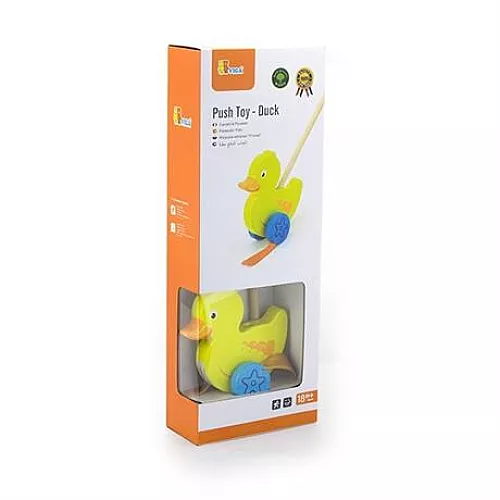 Розвиваюча іграшка каталка Каченя від Viga Toys Розвиваюча іграшка каталка Каченя від Viga Toys
