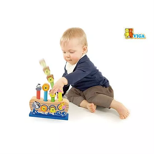 Розвиваюча іграшка Веселі тварини від Viga Toys Розвиваюча іграшка Веселі тварини від Viga Toys