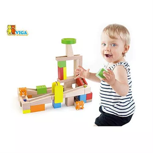 Розвиваючий набір Гірки з кульками від Viga Toys Розвиваючий набір Гірки з кульками від Viga Toys