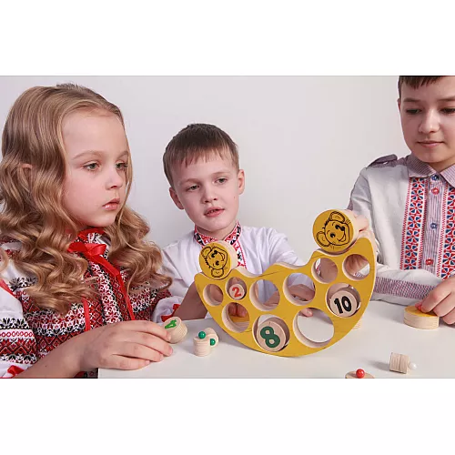 Развивающая игрушка балансир Веселые мышата (15 элементов) от Hega
