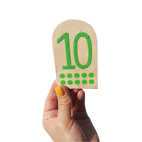 Сенсорный набор Монтессори Цифры и точки №2 от Hega