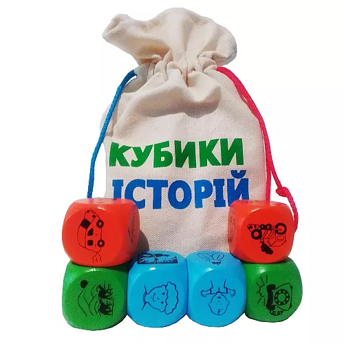 Развивающий набор Кубики историй (6 шт) от Hega Развивающий набор Кубики историй (6 шт) от Hega