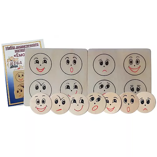 Розвиваючий набір Монтессорі Емоції (10 елементів) від Hega
