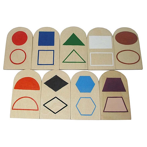 Набір дидактичного матеріалу Геометричні фігури (9 шт) від Hega