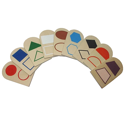 Набір дидактичного матеріалу Геометричні фігури (9 шт) від Hega