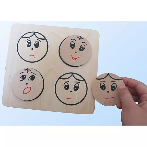 Розвиваючий дидактичний набір Монтессорі Емоції (5 шт) від Hega