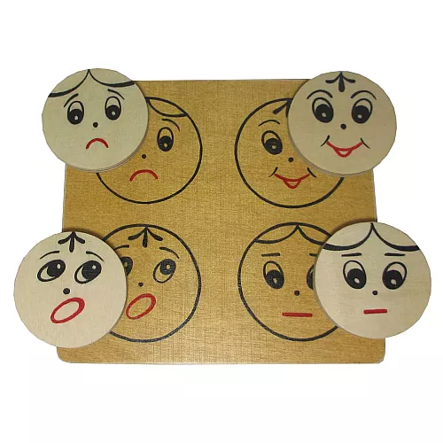 Розвиваючий дидактичний набір Монтессорі Емоції (5 шт) від Hega