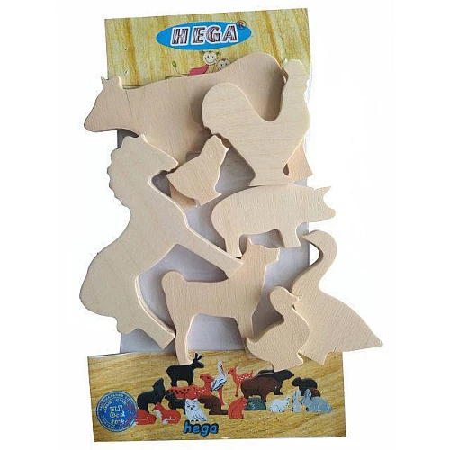 Набір для дитячої творчості Тварини (8 фігурок) від Hega