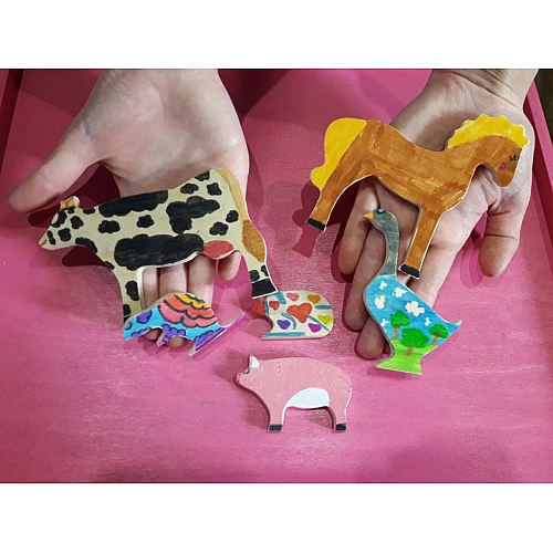 Набір для дитячої творчості Тварини (8 фігурок) від Hega