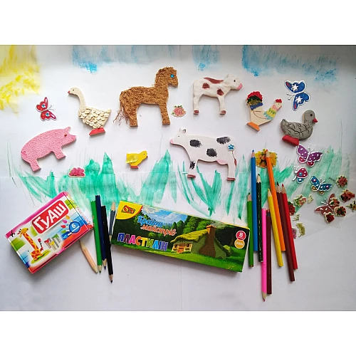 Набір для дитячої творчості Тварини (8 фігурок) від Hega