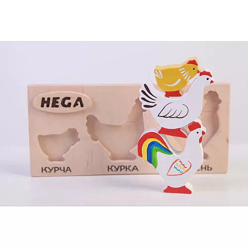 Рамка-вкладыш Куры (3 шт) от Hega Рамка-вкладыш Куры (3 шт) от Hega