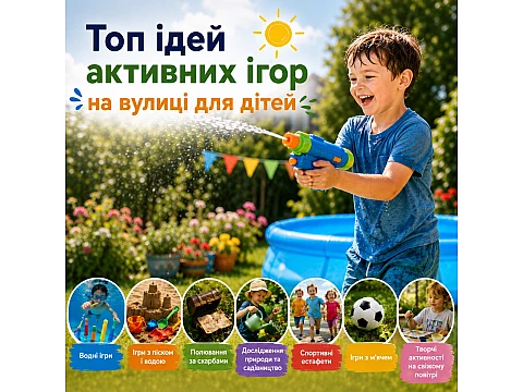 Топ ідей активних ігор на вулиці для дітей