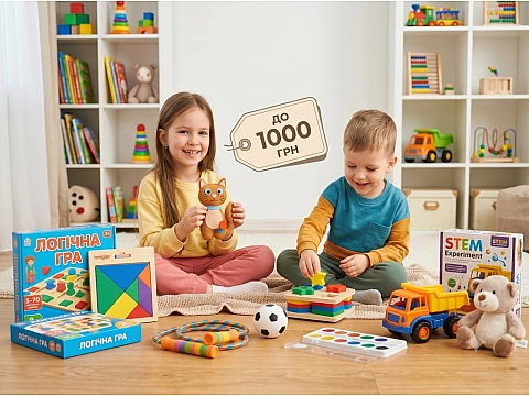 Подарунки для дитини до 1000 грн