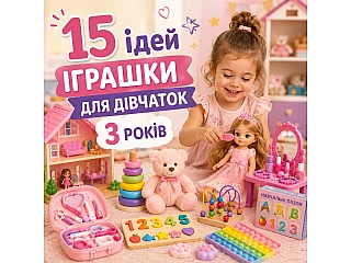 Іграшки для дівчаток 3 років: 15 ідей для радості та розвитку
