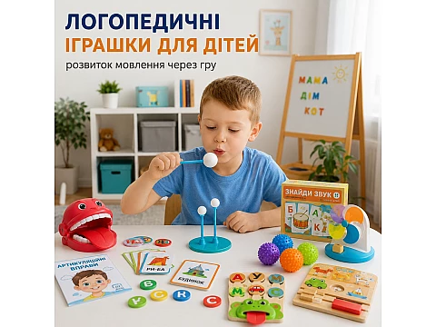 Логопедичні іграшки для дітей