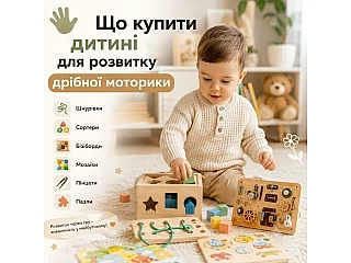 Що купити дитині для розвитку дрібної моторики