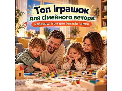 Топ іграшок для сімейного вечора: найкращі ігри для батьків і дітей