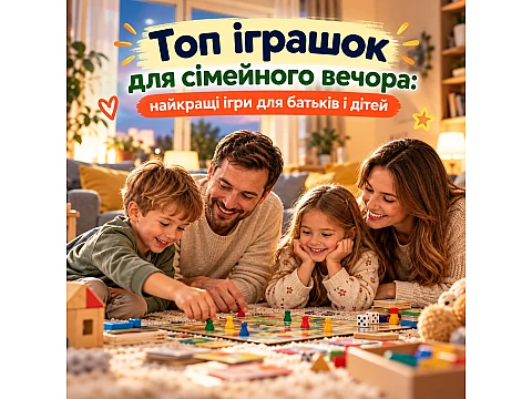 Топ іграшок для сімейного вечора: найкращі ігри для батьків і дітей