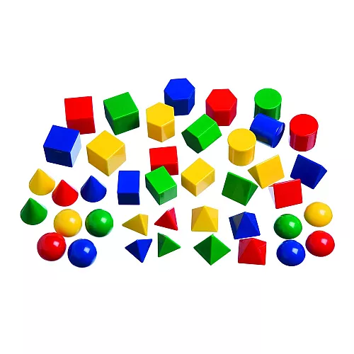 Набор 3D геометрических фигур (40 шт) от Learning Advantage Набор 3D геометрических фигур (40 шт) от Learning Advantage