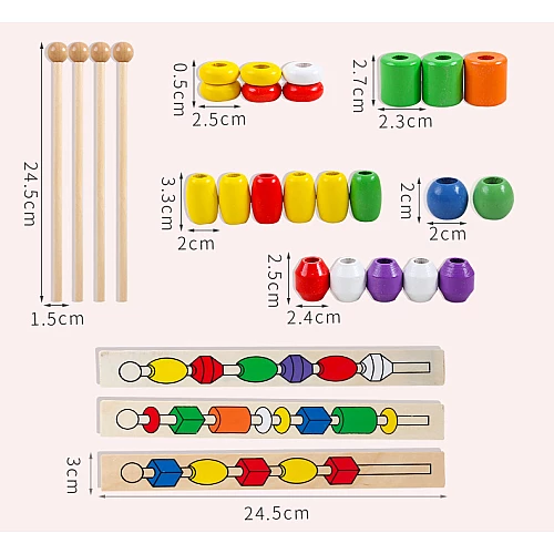 Набір Кольорові намистини від Obetty