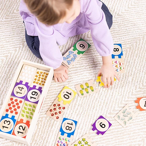 Дерев'яний набір для рахунку Пазли (40 шт) від Melissa & Doug