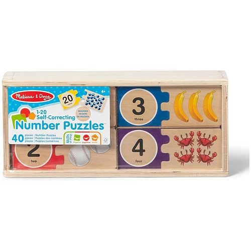 Дерев'яний набір для рахунку Пазли (40 шт) від Melissa & Doug