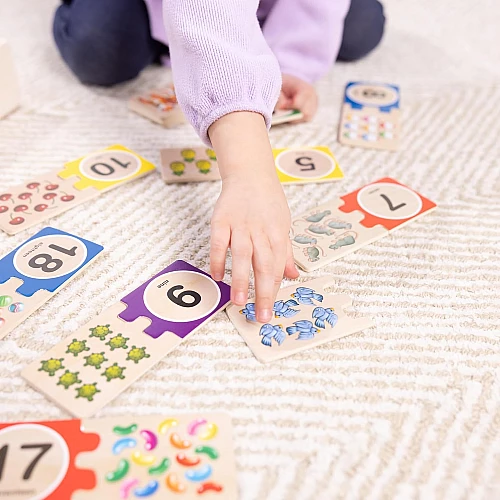 Дерев'яний набір для рахунку Пазли (40 шт) від Melissa & Doug