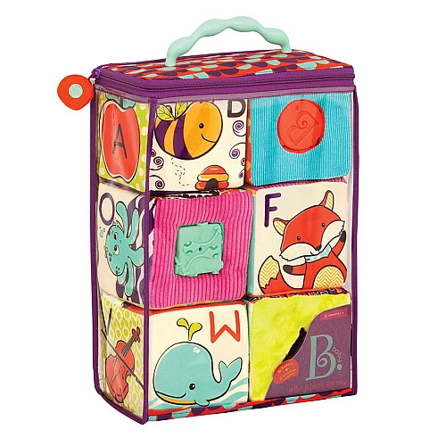 Развивающий набор мягкие кубики сортеры Abc (6 шт) от Battat