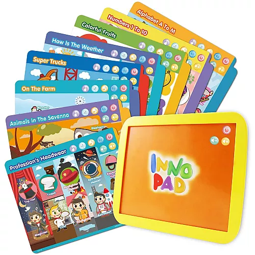 Розвиваючий STEM планшет INNO PAD з картками (8 шт) від BEST LEARNING Розвиваючий STEM планшет INNO PAD з картками (8 шт) від BEST LEARNING