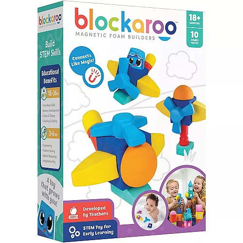 Розвиваючий конструктор Магнітні блоки (10 шт) від Blockaroo Розвиваючий конструктор Магнітні блоки (10 шт) від Blockaroo
