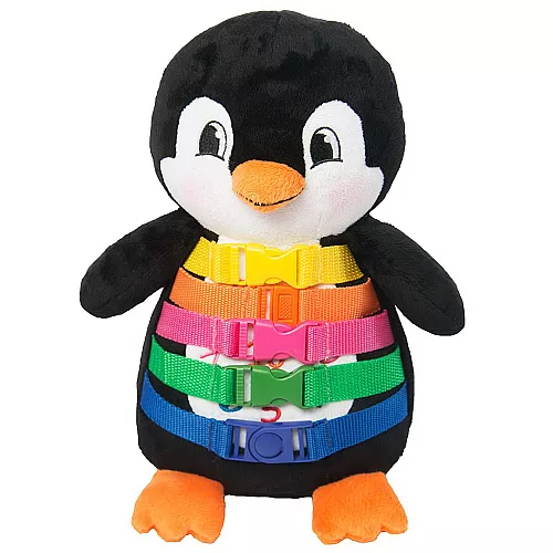 Тактильная игрушка Пингвин с застежками от Buckle Toys Тактильная игрушка Пингвин с застежками от Buckle Toys