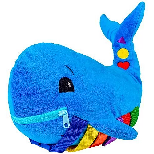 Тактильная игрушка Кит с застежками от Buckle Toys Тактильная игрушка Кит с застежками от Buckle Toys