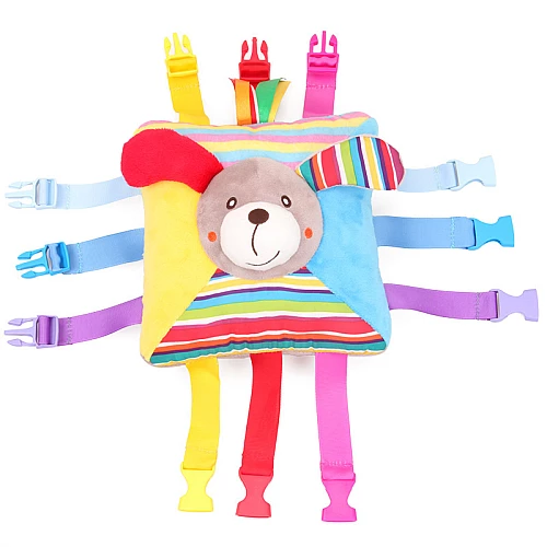 Тактильная игрушка Квадратик с застежками от Buckle Toys Тактильная игрушка Квадратик с застежками от Buckle Toys