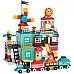 Строительный набор конструктор Городок с поездом (301 деталь) от Burgkidz