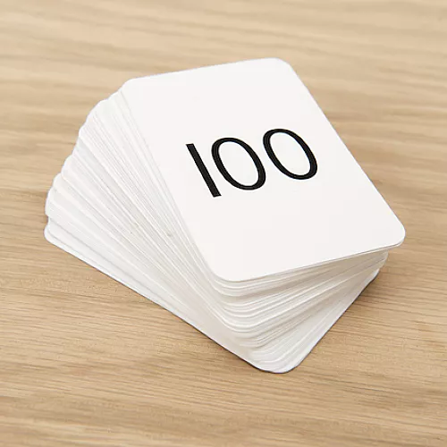 Счетный набор Карточки с цифрами 0-100 (101 шт) от Cambridge House