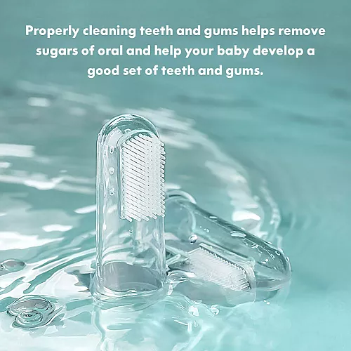 Набір кольорових дитячих зубних щіток на палець (6 шт)