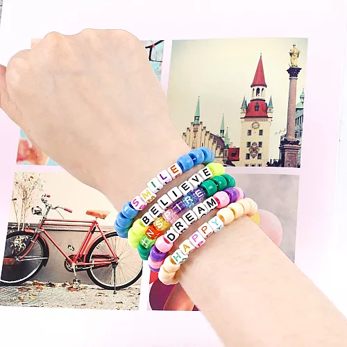 Набор для творчества Бусины с буквами (1400 шт)