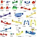Развивающий STEM конструктор прозрачный лабиринт с шариками (190 деталей)